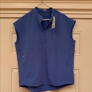 Blue Sleeveless Women's Top
